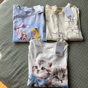 H&M kids Graphic Long Sleeve Shirts
